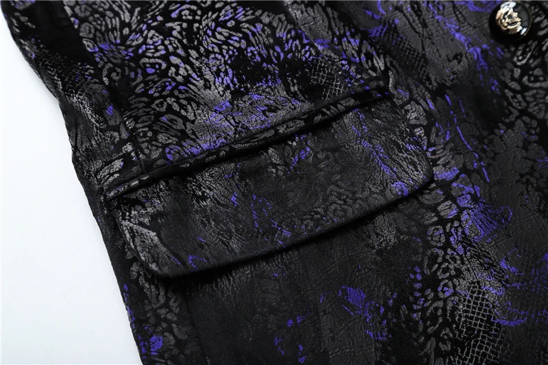 Мужской блейзер с цветочным принтом приталенный мужской пиджак новая мода