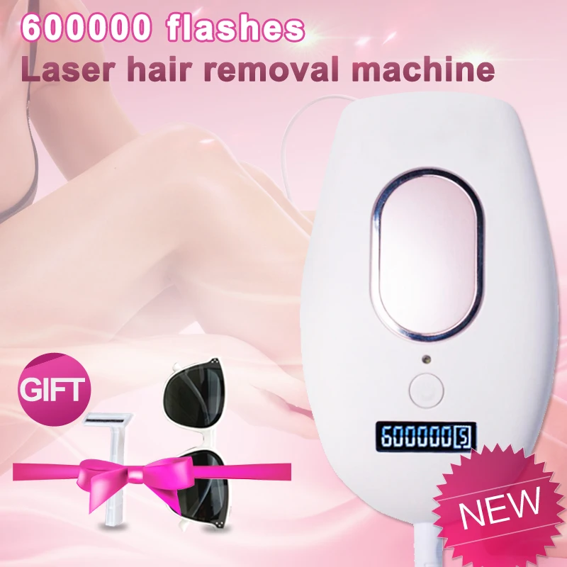 IPL лазерный эпилятор для удаления волос Перманентный женщин лица бикини 600000