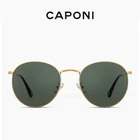 Женские солнцезащитные очки CAPONI, классические поляризационные Круглые Солнцезащитные очки с защитой от ультрафиолета CP708