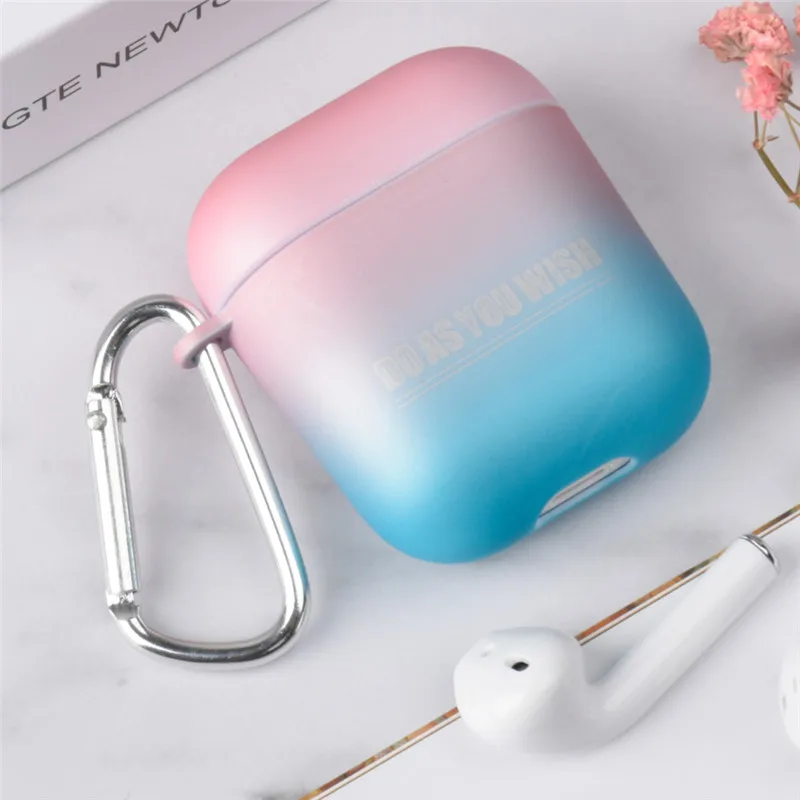 Твёрдый силиконовый чехол OTTWN для изменения цвета, простота для Apple Airpods, противоударный чехол для Apple AirPods, защитный чехол