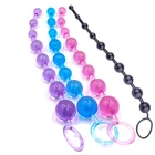 Цветные мягкие силиконовые Анальные шарики Анальная пробка анальные маленькие анальные бусины интимный продукт для начинающих товары секс-игрушки