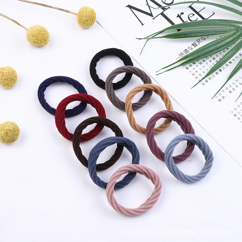 Резинки для волос эластичные Простые женщин и девочек резинки завязывания