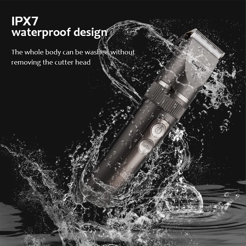 

Ckeyin Usb Rechargeable Hair Clipper Low Noise Hair Cutting Machine Ipx7 Waterproof Hair Trimmer Professional Trimmer for Barber