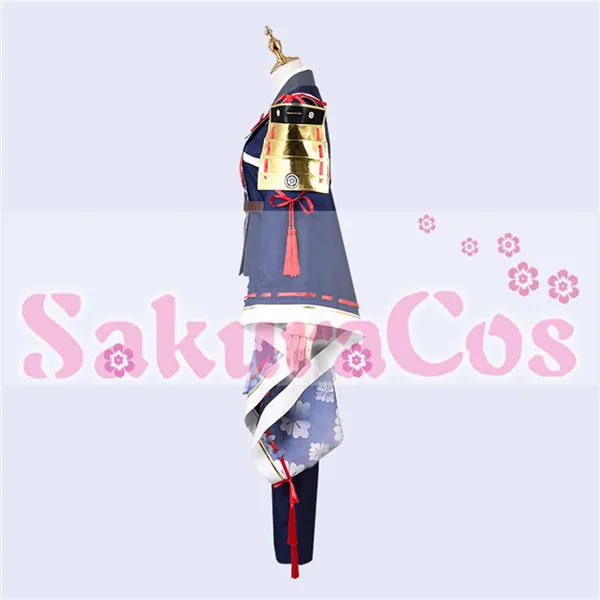 Touken Ranbu Online Nakigitsune hakusan yoshimitsu костюм для косплея топ+ брюки+ шляпа полный комплект