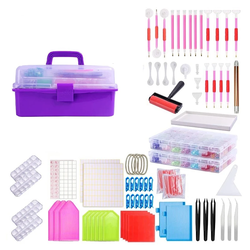 

Аксессуары для алмазной живописи 5D, 574 шт., чехол с алмазной вышивкой для творчества «сделай сам»