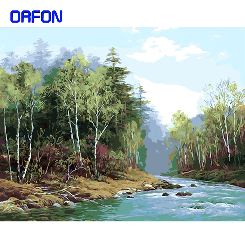 Набор для рисования по номерам на холсте природный пейзаж 40 х50 см|Картины