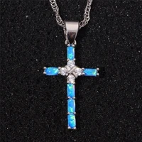exquisite cross pendant alloy necklace women wedding chain on the neck jewelry birthday gifts accessories