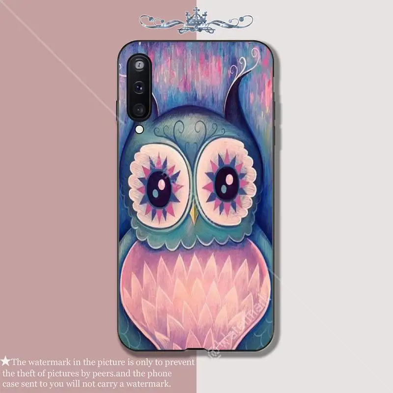 Роскошный чехол для телефона с милой мультяшной совой Samsung Galaxy A10 A20 A50 A51 A70 A71 A40 A30