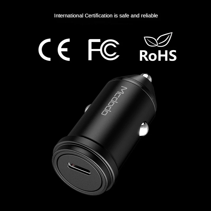 

PD18W Mini USB Car Charger Quick Charge 3.0 Phone for Samsung iPhone QC3.0 QC Fast Mobile Charging type-c