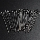 45 мм шпильки с головкой, шпильки-коннекторы для самостоятельного изготовления ювелирных изделий диаметром 0,7 мм, золото, коричневый, серебристый цвет, античный бронзовый родиевый