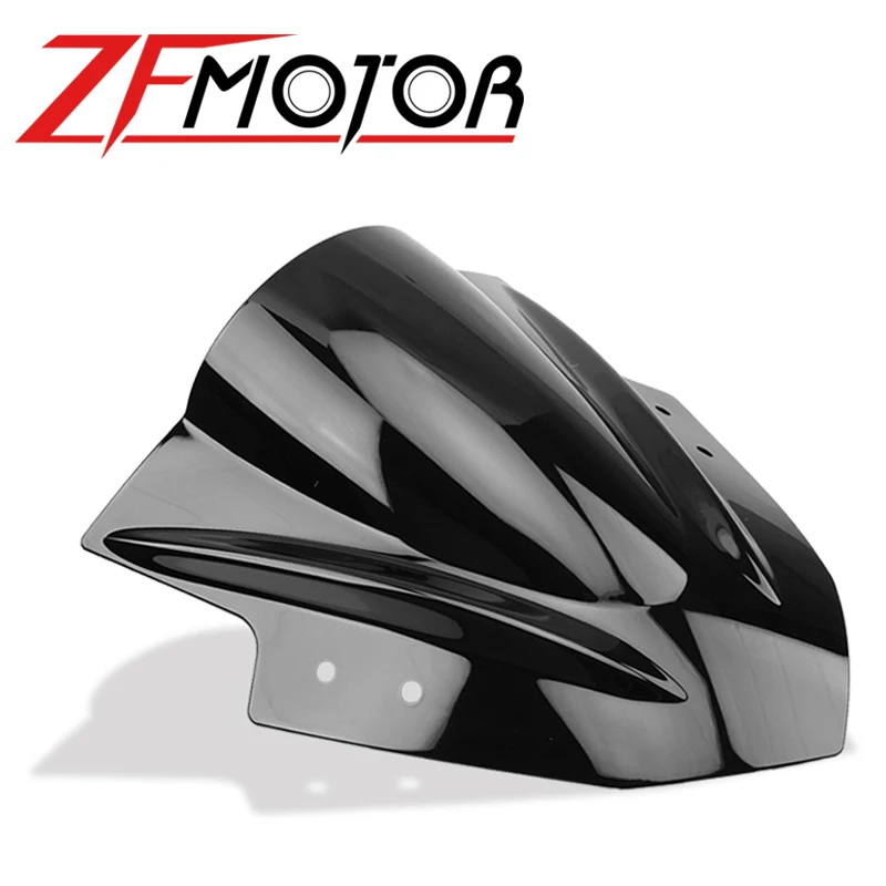 Для Kawasaki Ninja 300 R EX300 EX300R ex300 r 2013 2014 2015 2016 2017 Черный лобовое стекло с двойным