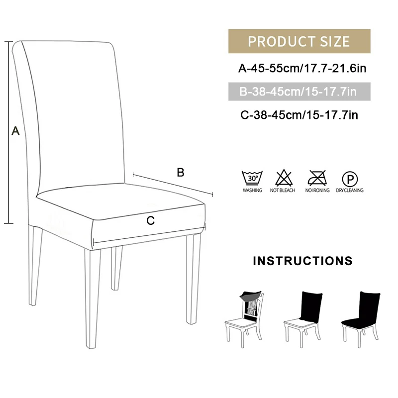 

Multicolor Corn Kernel Elastic Chair Cover Simple Solid Color Fabric Household Thickened Fleece Home Banquet Wedding Hotel