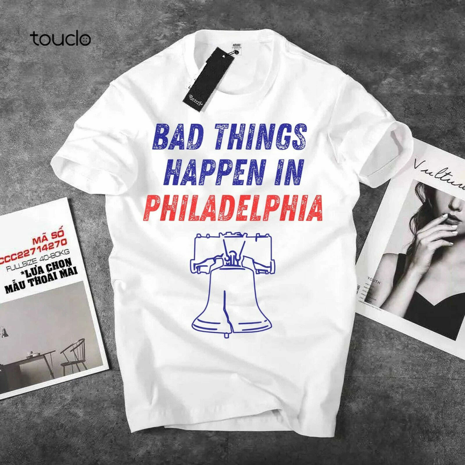 

Bad Things Happen In Philadelphia Liberty Bell Tee T-Shirt, Unisex Tee Shirt