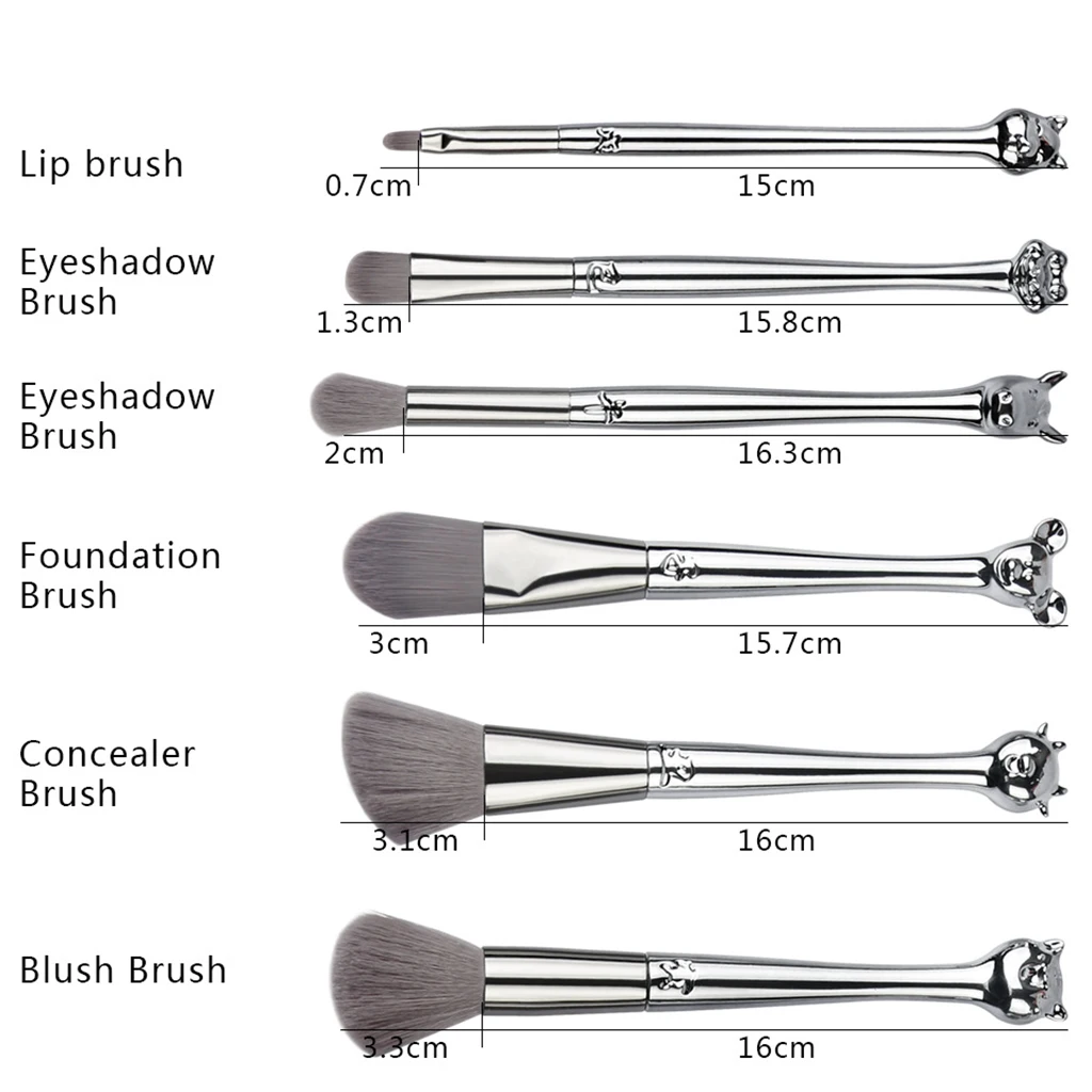 

12Pcs Makeup Brush Set Foundation Blusher Cream Blend Eyeshdow Lip Brushes