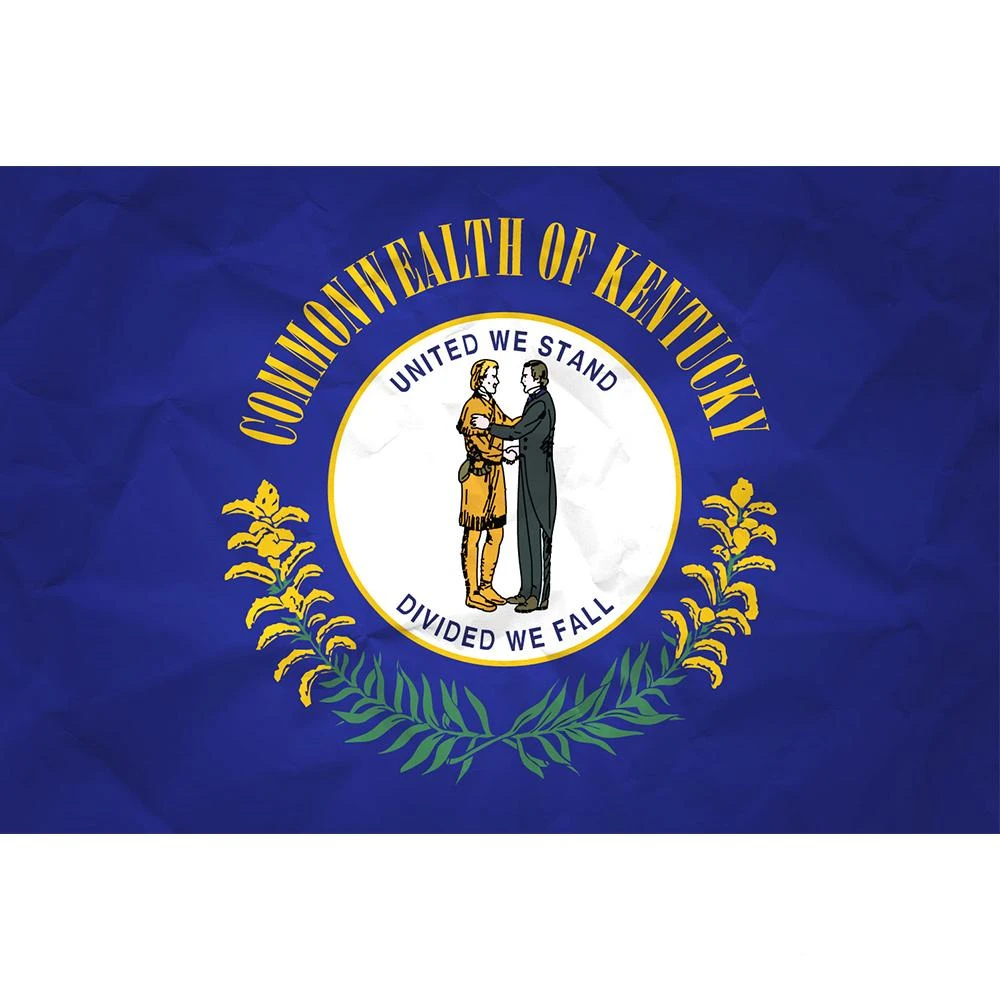 Флаг штата Кентукки флаг KY 3x5 футов баннер 100D 150x90 см полиэстер латунные люверсы на