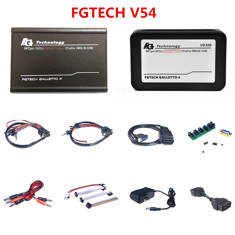 Новый чип ECU тюнинг FG TECH Fgtech Galletto 2 Master V 54 0386 V54 0475 VD300 BDM OBD функция работает с KESS