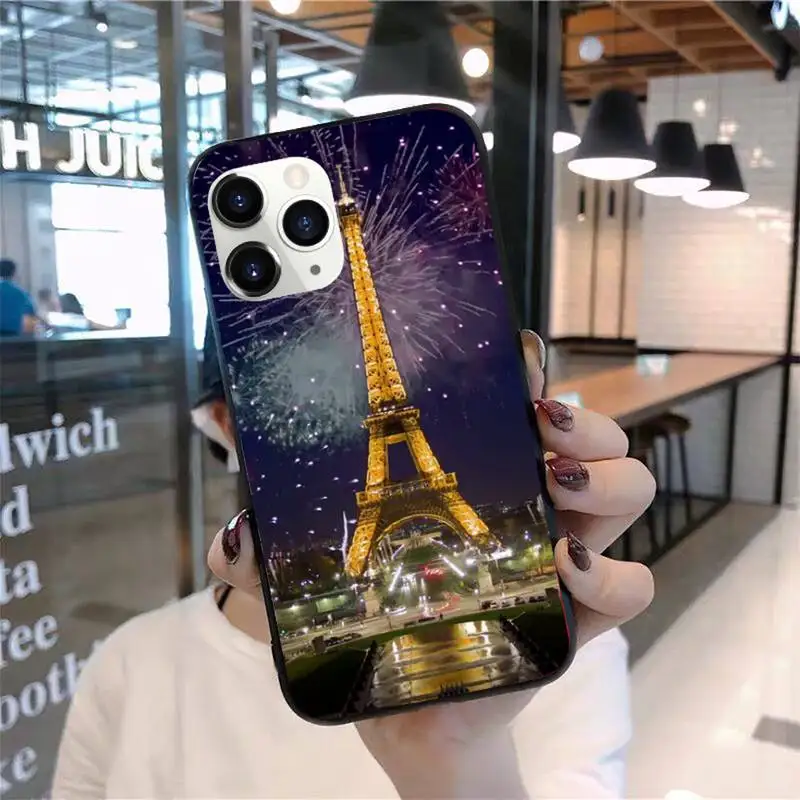 

Romantic Paris Eiffel Tower Phone Case for iPhone 11 12 pro XS MAX 8 7 6 6S Plus X 2020 XR Mini