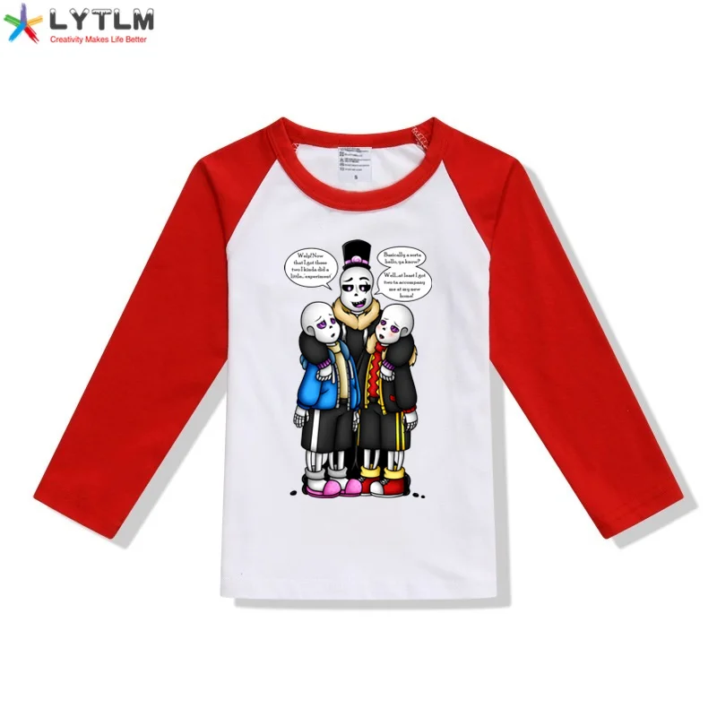LYTLM футболки для хеллоуина детей без Undertale мальчика ясельного возраста с длинным