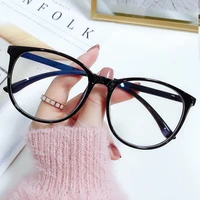 transparent eyewear frame eyeglasses myopia finished glasses women men round nearsighted eyeglasses