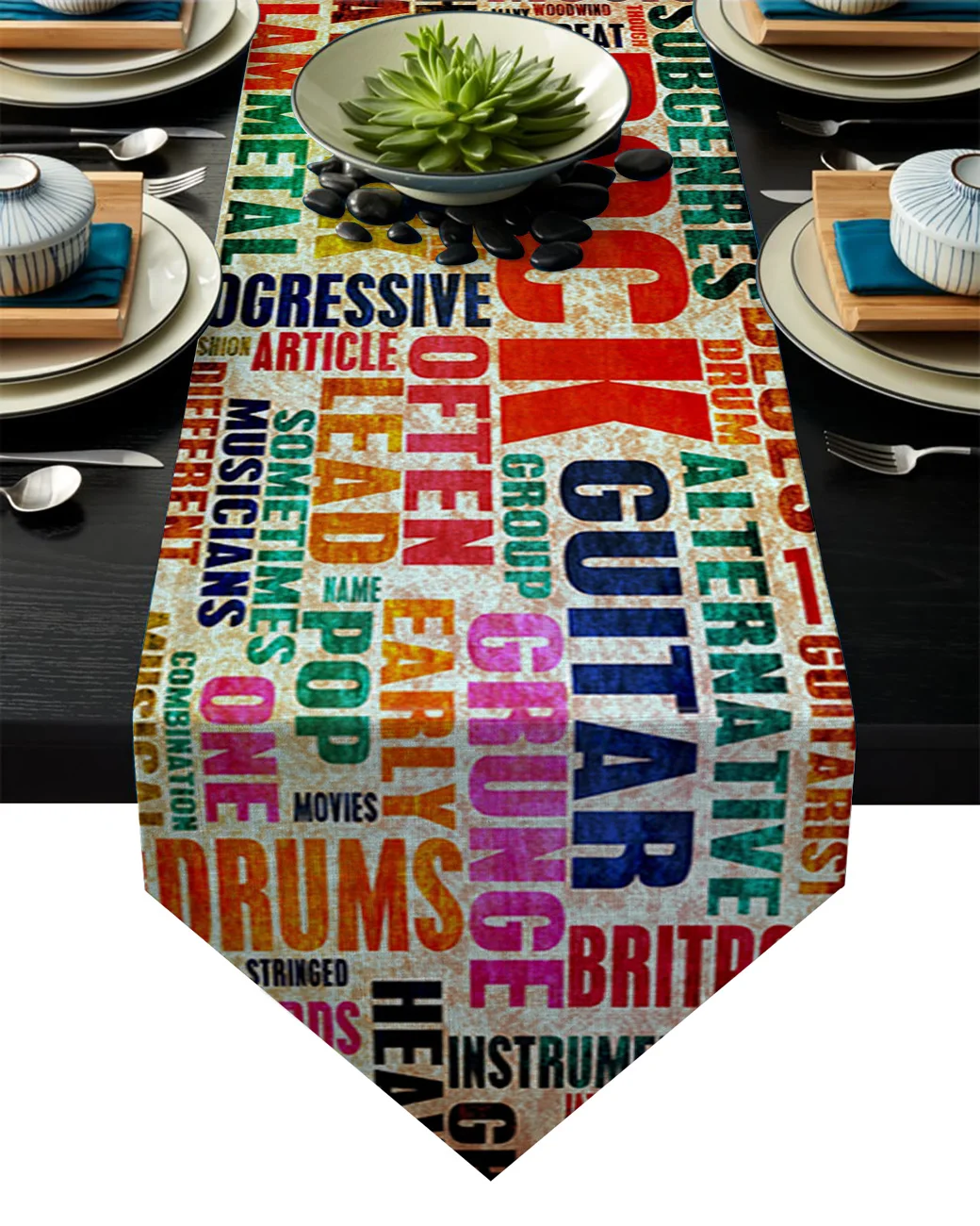 Граффити на стену художественный текст алфавит современный Настольный бегун