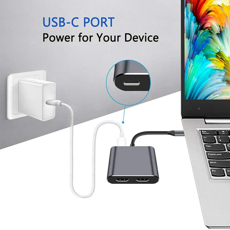 

USB C HUB 2 In1/4 In1/5 In1 Type-c To 4K HDMI-Compatible VGA Docking Station Support MST For Macbook USB-C Hub