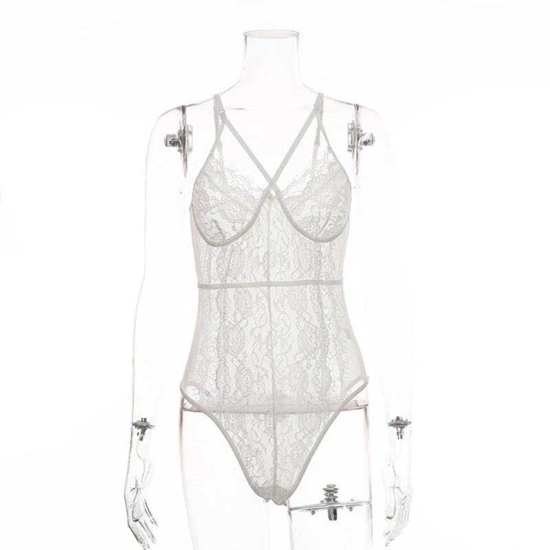 

Floral Lace Red Bodysuit Ladies Bandage Bodysuit Ladies 2021 Sexy Bodysuit Mesh Bodysuit Summer Overalls
