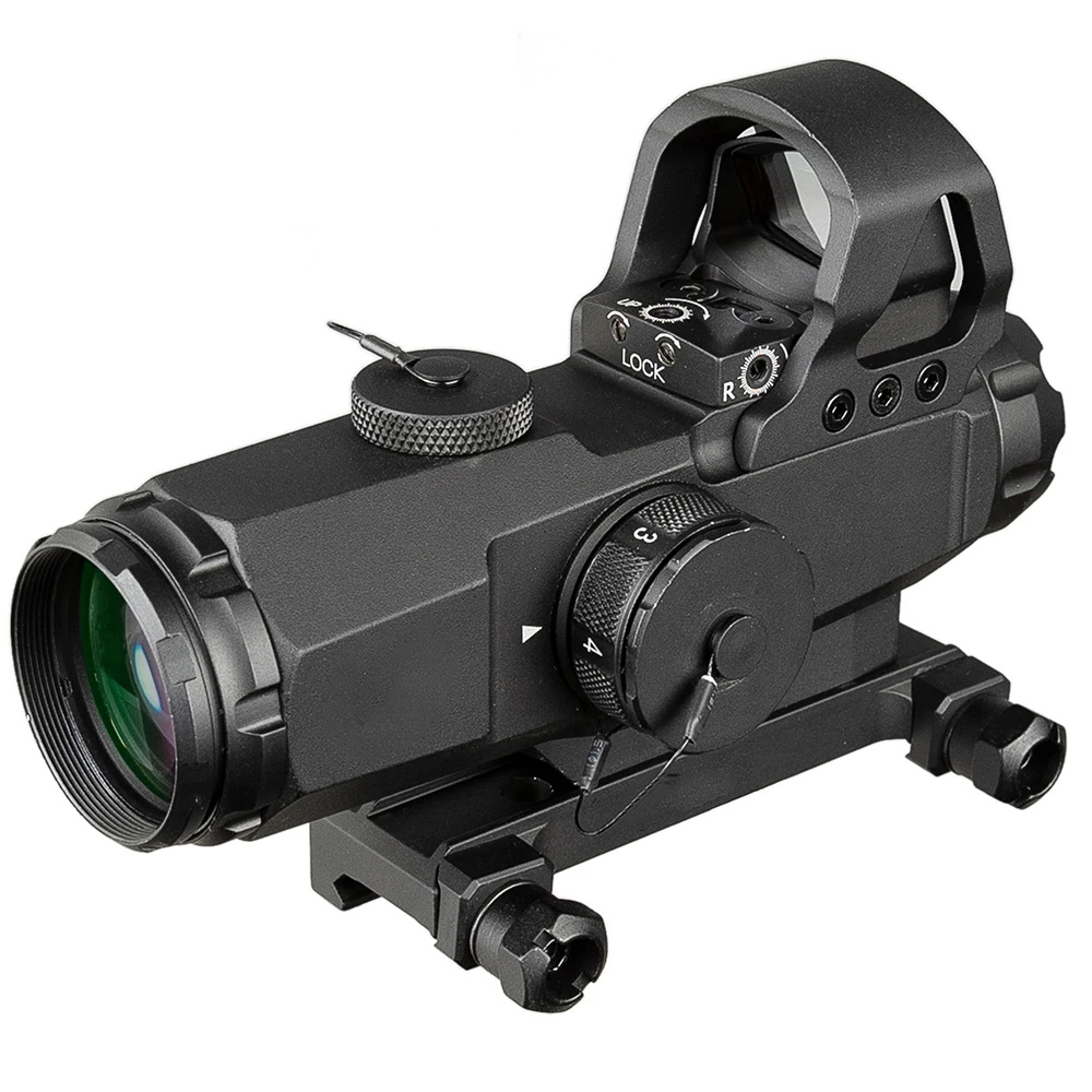 

Tactical 4X24 Hamr Rifle Scope Lens Red Dot Mark 4 High Accuracy Multi-Range Riflescope Pp1-0403