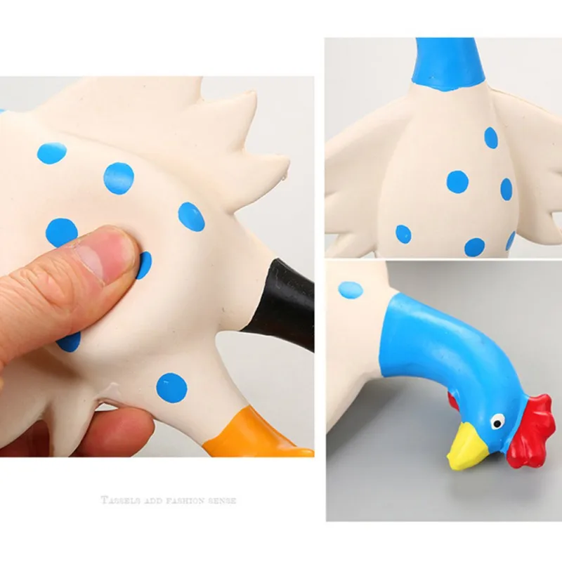 

Funny Dog Toys Screaming Chicken Squeeze Sound Toy For Dogs Super Durable & Squeaky Yellow Rubber Chicken Dog Chew Toy Dropship