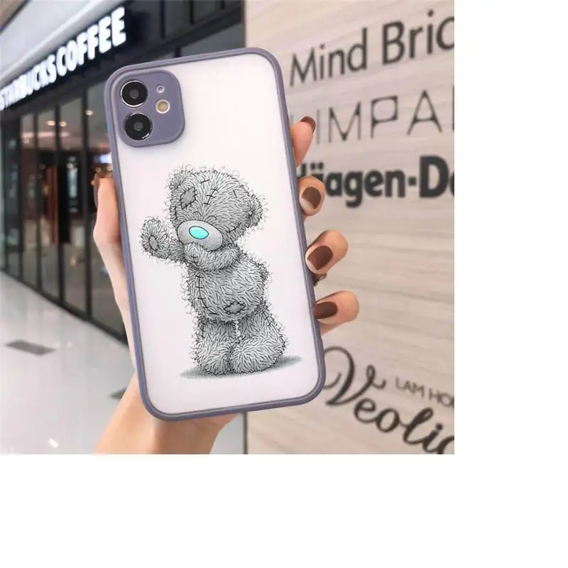 

Cute cartoon Tatty Teddy animal Phone Case matte transparent For iphone 7 8 11 12 plus mini x xs xr pro max cover