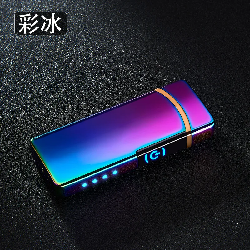 Double Arc Touch Induction Lighter Plasma USB Charging Windproof Flameless Lighters Electronic Cigar Cigarette Pulsed Дом и сад