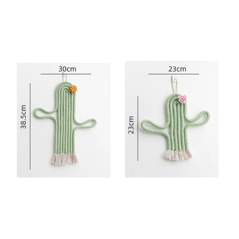 

Cactus Hanging Decoration Macrame Woven Plants Children Kids Room Decorations Home Nursery Playroom Bedroom Wall Decor Deco