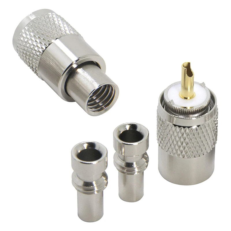PL259 соединители 20 Pack UHF Штекерный соединитель припой Тип штепсельный редуктор для