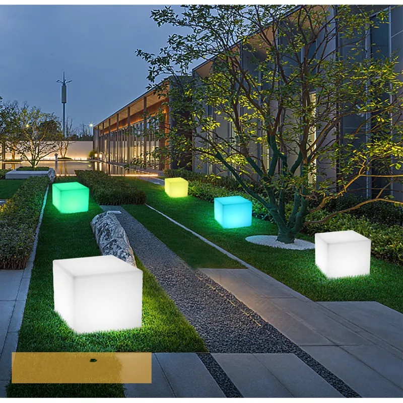 Kopen 16Inch 40Cm Oplaadbare Led Cube Bar Kruk Waterdicht Met Afstandsbediening Magic Rgb Kleur Veranderende Gadget Party Patio Zwembad Deco