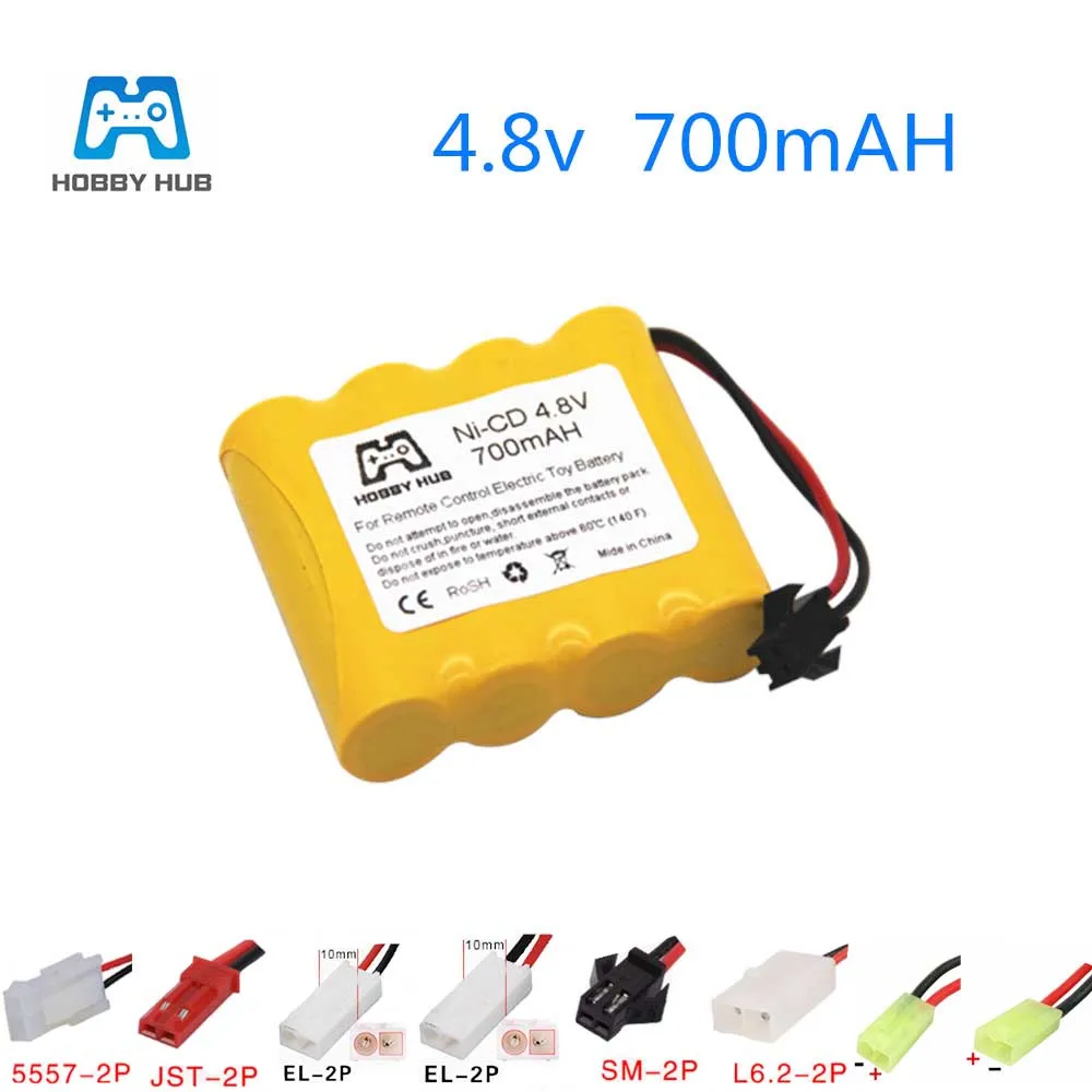 Аккумулятор Hobby hub 4 8 В 700 мА/ч AA перезаряжаемый с несколькими разъемами для