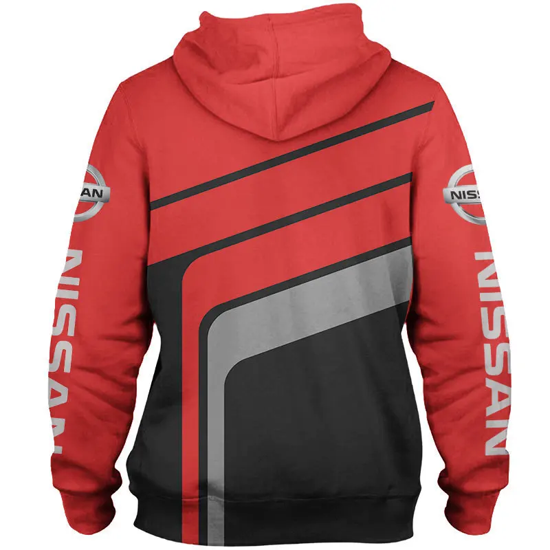 

2021 Men Nissan Car Logo Series 3D Print Hoodie Fashion Peripheral Harajuku Street Hip Hop Male Top