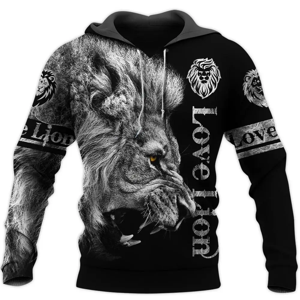 

2020 Fashion Mens Hoodies Love Lion King 3D Printed Hoodie Sweatshirt Harajuku Streetwear Unisex Casual Jacket Tracksuit DW0135