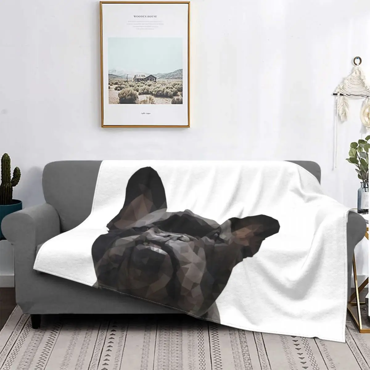 Franchie-manta blanca para cama, edredones a cuadros, manta a cuadros, manta de Picnic, toalla de playa de lujo-0