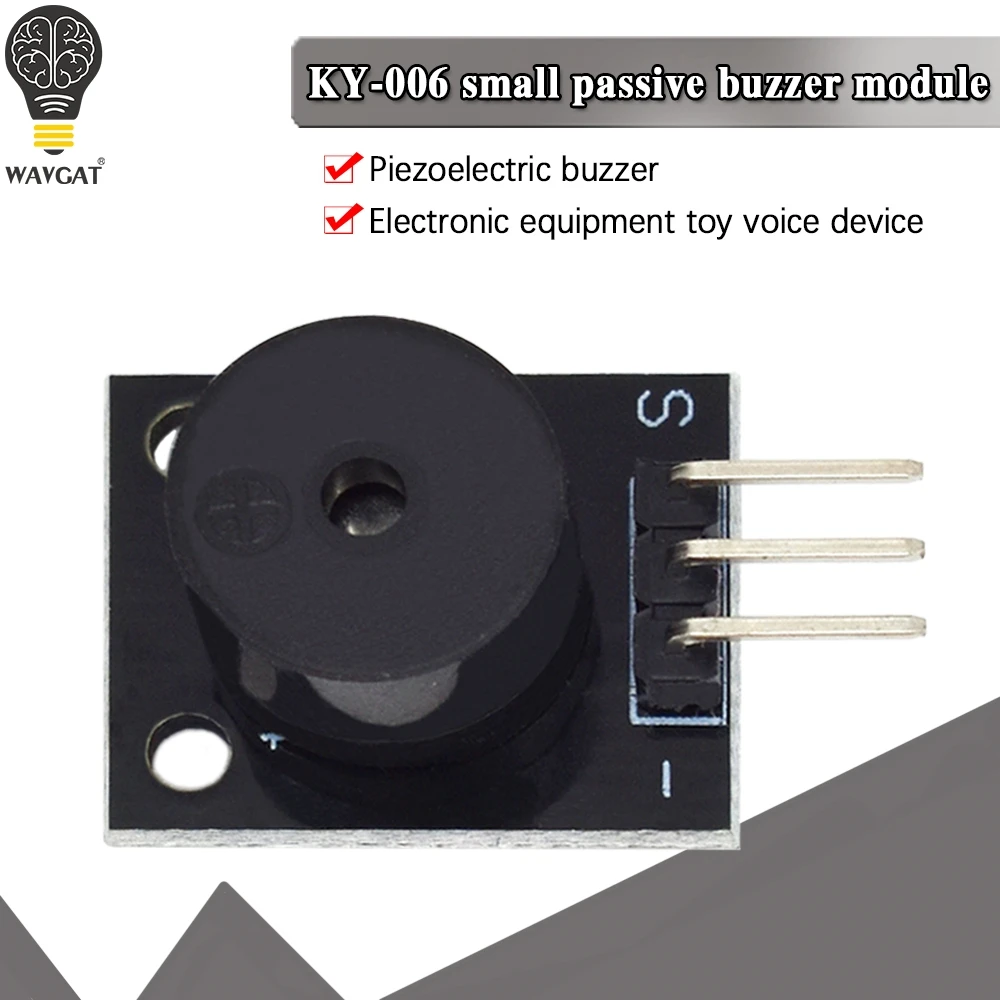 Wires, Cables & Conduits 2pcs KY-006 Passive Buzzer Module for Arduino ...