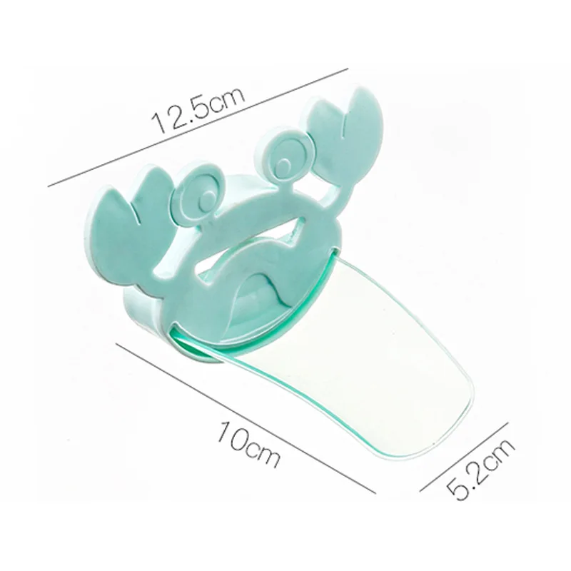 

Children Baby Hand Washer Pink/Blue Faucet Extender Cartoon Crab Bathroom Sink Extender Portable
