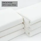 230 см Ширина 100% сплошного белого цвета, плотная 40S высокой плотности тонкой шерстяной ткани для комплект кровати сделай сам с драпировкой кроя одежда живопись Декор для декора