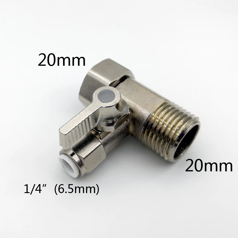 1/" до 3/8"(9,5 мм) 1/" до 1/4"(6,5 мм) шаровой фильтр для воды обратного осмоса
