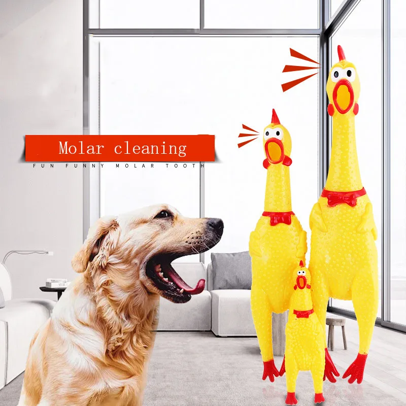 Лидер продаж кричащая курица искусственная кожа сжимаемая пищалка забавная