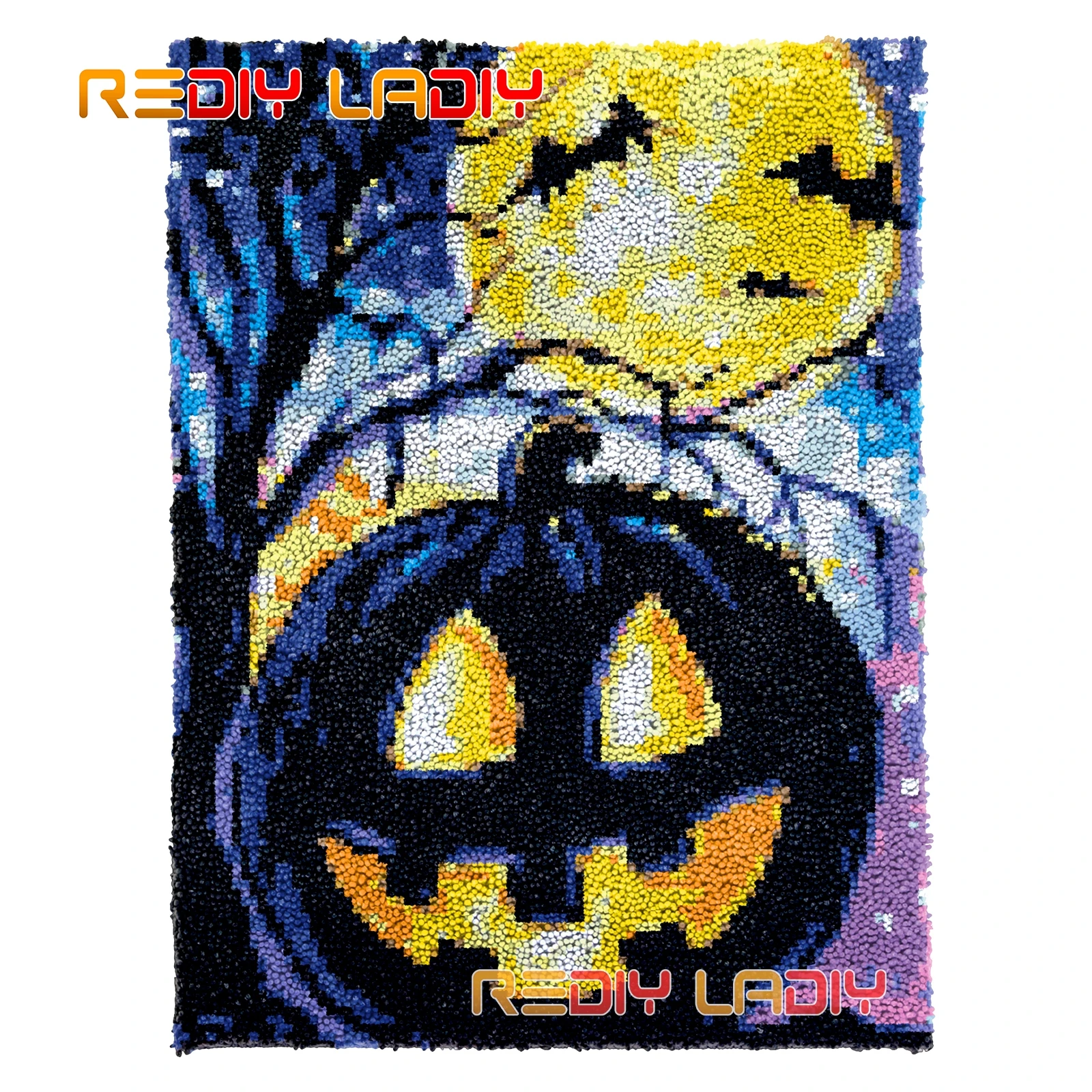 

Ковер с застежкой-крючком для Хэллоуина, подушка для сиденья, ковер «сделай сам», наборы ковровых покрытий, крупная пряжа, вышивка, настенны...