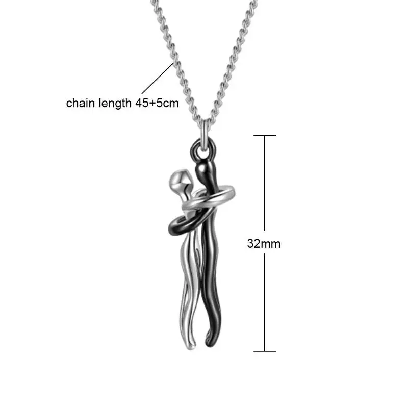 День Святого Валентина Hug Цепочки и ожерелья для любителей дизайн с выражением