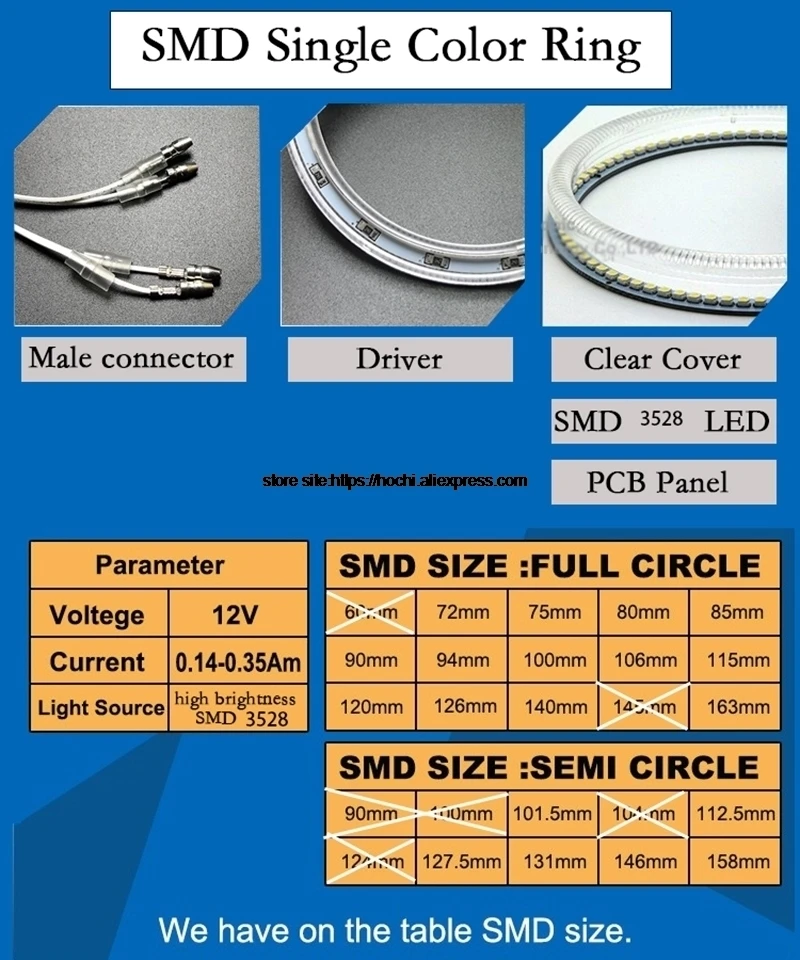 HochiTech для Toyota X100 Chaser 1996-2001 6th ультра яркий SMD белый светодиодный ангельские глазки halo Кольцо Комплект дневного света DRL