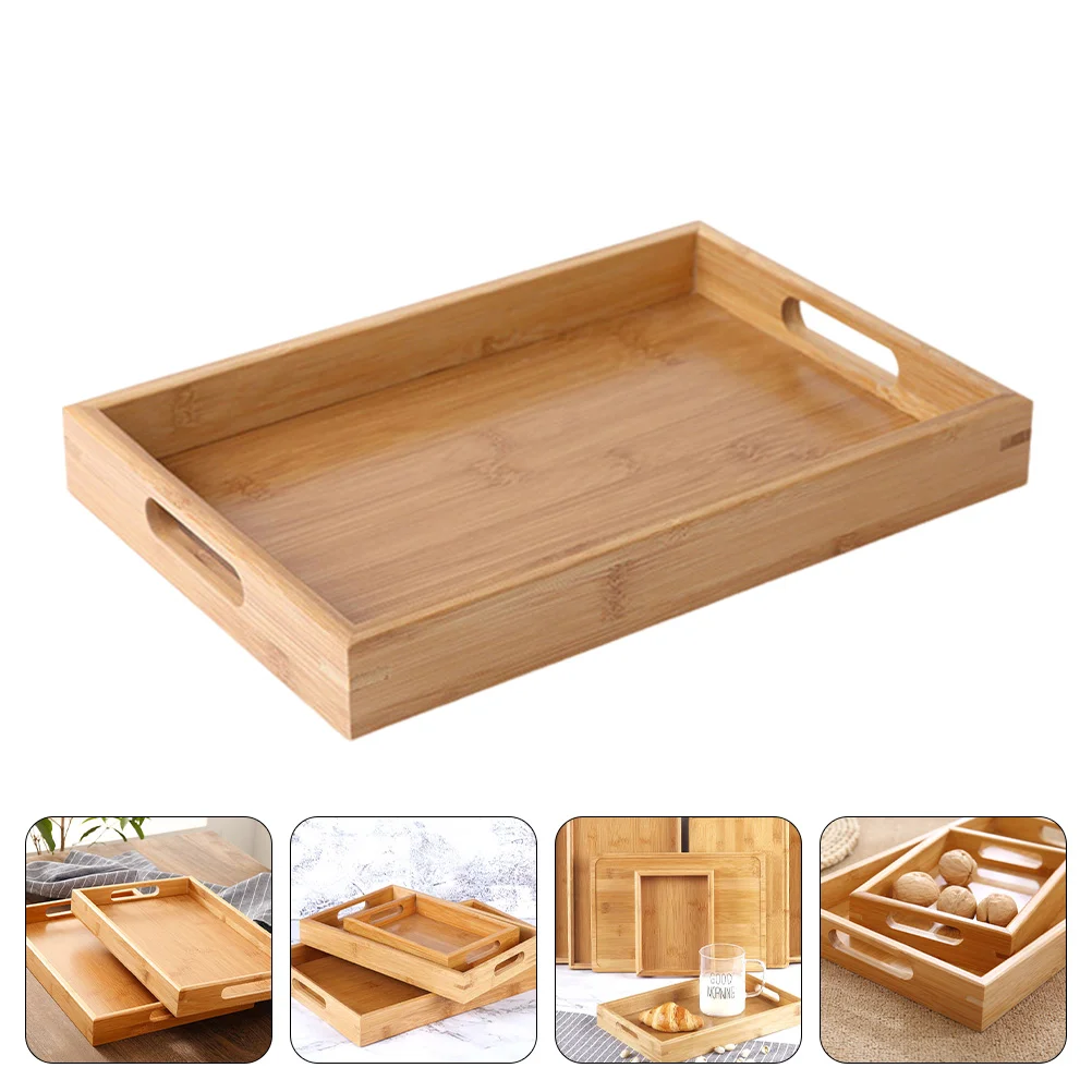 

1 шт., бамбуковый поднос для хранения еды