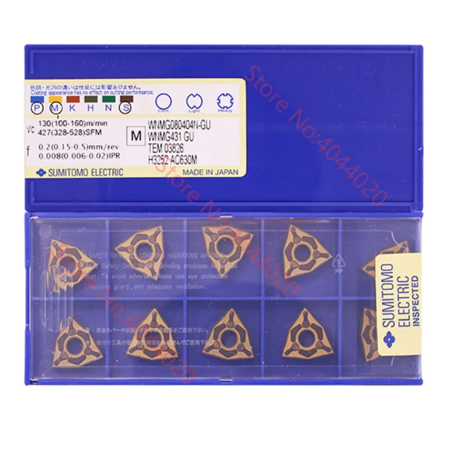 WNMG080412N-GU AC630M WNMG433EGU Sumitomo 10 шт. качественные товары новый оригинальный | Инструменты