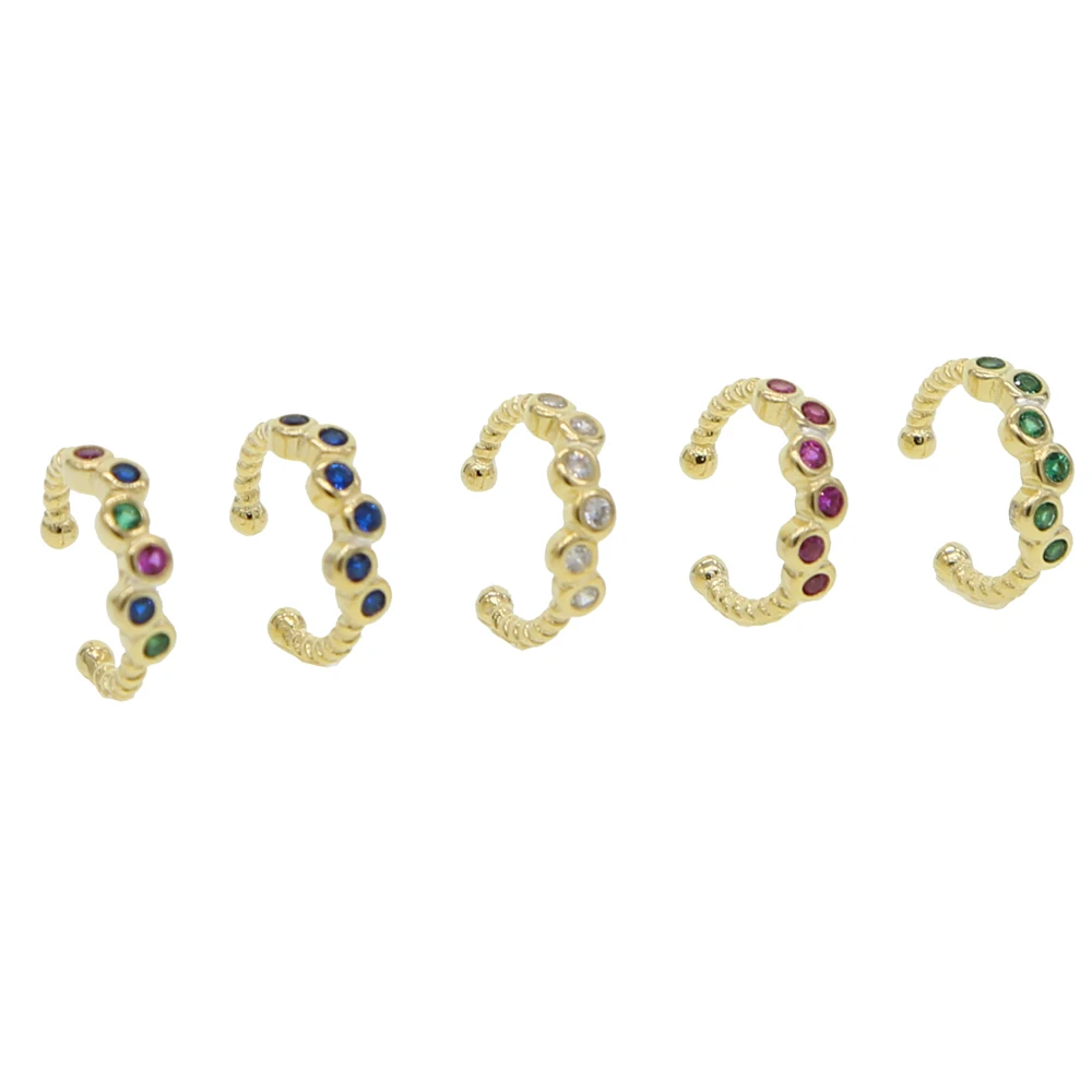 1 шт минимального минималистский слуховая косточка уха хряща серьги клипсы 925