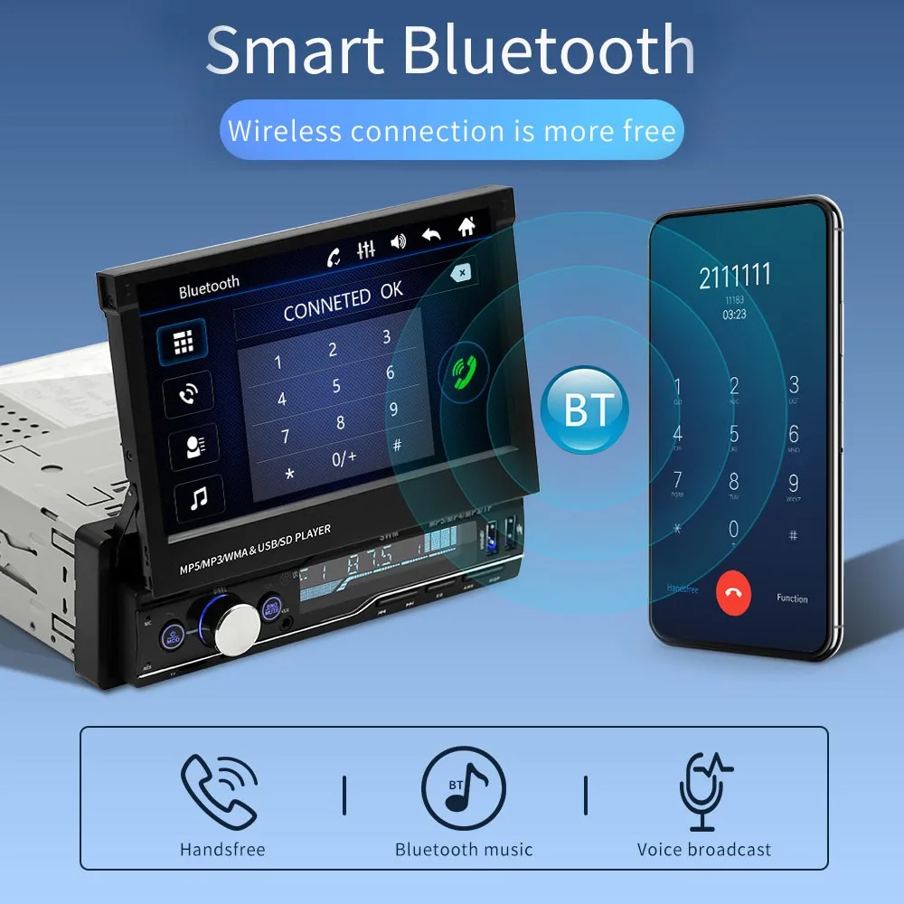 Авторадио 1din indash 7 дюймов экран GPS navi автомобильный мультимедийный плеер HD кино игровое Зеркало Ссылка BT громкой связи usb sd aux Стерео устройство