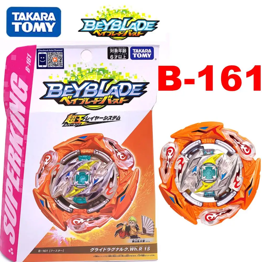 Оригинальный TAKARA TOMY EYBLADE BURST Booster B 161 Glide Ragnaruk.Wh.R1S|Волчки| |